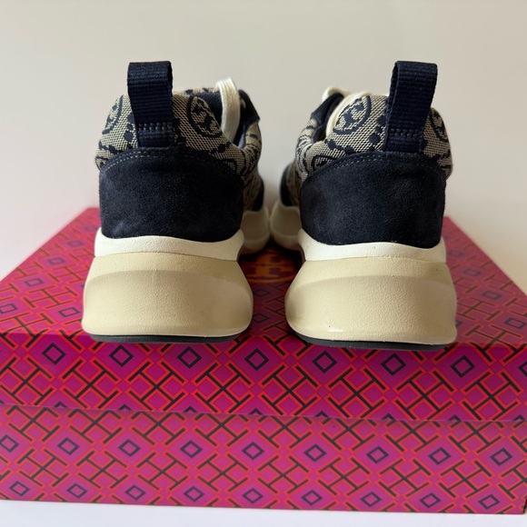 Tory Burch T Monogram Good Luck Trainer Sneakers - Picture 4 of 10
